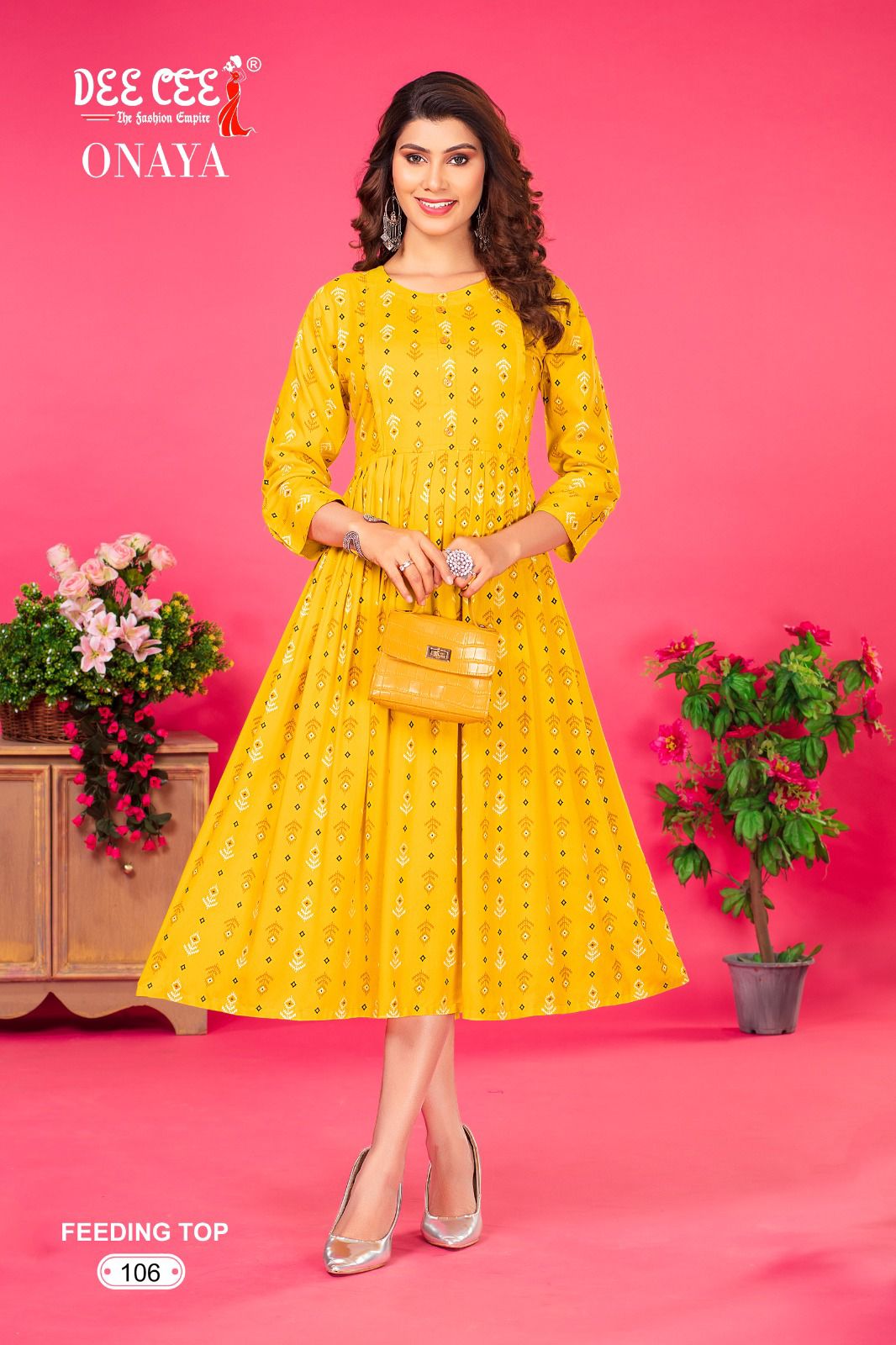 Onaya By Dee Cee Feeding Anarkali Kurtis Wholesale Clothing Suppliers In India
